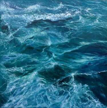 제목이 "ELEMENT OF WATER III"인 미술작품 Anna Krasnovskaya로, 원작, 기름 나무 들것 프레임에 장착됨