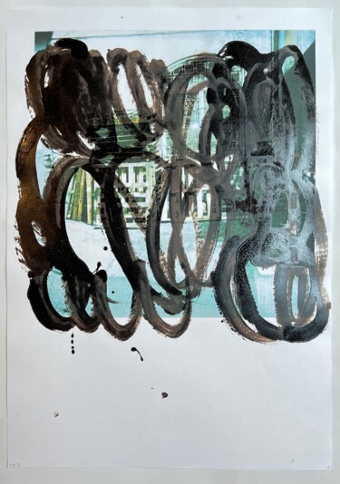Pittura intitolato "Roxink 2" da Birgit Karg, Opera d'arte originale, Inchiostro