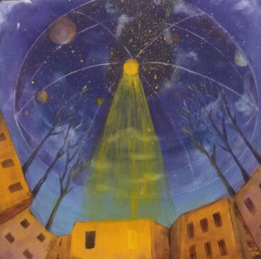 Peinture intitulée "Inspiration" par Julia Bataeva, Œuvre d'art originale, Acrylique