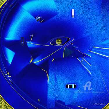 Artes digitais intitulada "ROUNDABOUTS ROUNDS" por Morten Klementsen, Obras de arte originais, colagem digital