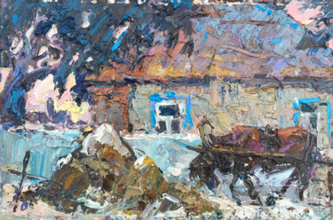 From the road "From the road" başlıklı Tablo Oleksiy Ivanyuk tarafından, Orijinal sanat, Petrol Ahşap Sedye çerçevesi üzerine monte edilmiş
