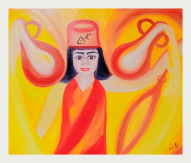 제목이 "FEMME TRADITION ET…"인 미술작품 Haïfa Melliti로, 원작, 기름