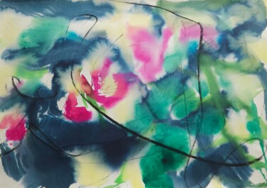 绘画 标题为“WHISPERS IN BLOOM 1” 由Tamhuy, 原创艺术品, 墨