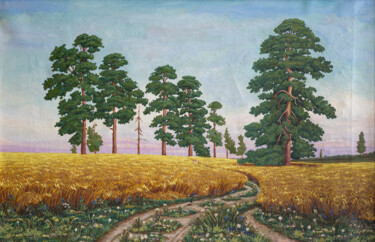Картина под названием "golden rye" - Pavel Minchenia, Подлинное произведение искусства, Масло