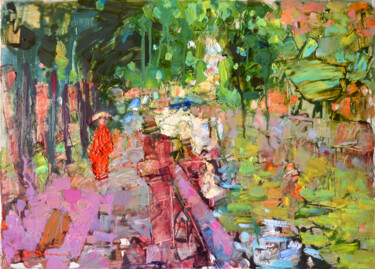 Schilderij getiteld "ИЮЛЬ" door Kirill Devochkin, Origineel Kunstwerk, Olie