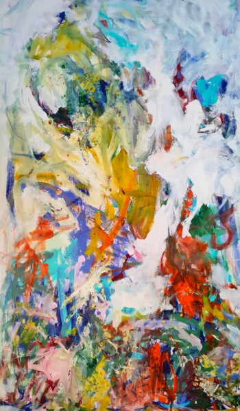 Unforgettable Love Pittura intitolato "Unforgettable Love" da Emily Starck, Opera d'arte originale, Acrilico Montato su Telaio per barella in l…