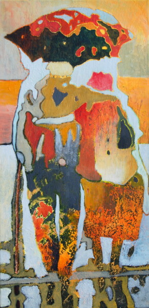 Pintura intitulada "ensemble pour la vie" por Claire Biette, Obras de arte originais, Acrílico Montado em Armação em madeira