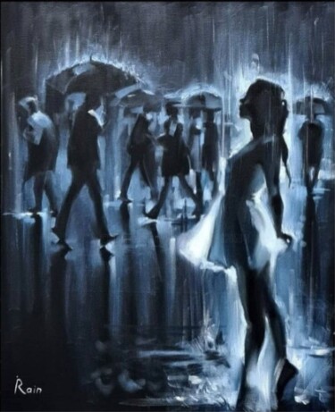 Pintura intitulada "Untitled" por Irena Rain, Obras de arte originais, Óleo