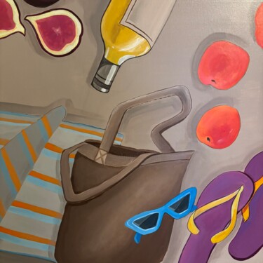 绘画 标题为“Summer picnic” 由Elena Koroleva, 原创艺术品, 丙烯