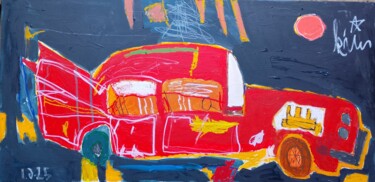 "Red car" başlıklı Tablo Hector O'Kanin tarafından, Orijinal sanat, Akrilik