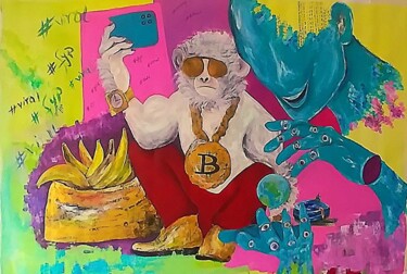 Painting titled "Self forgotten" by Constantina Seracin, Original Artwork, Acrylic