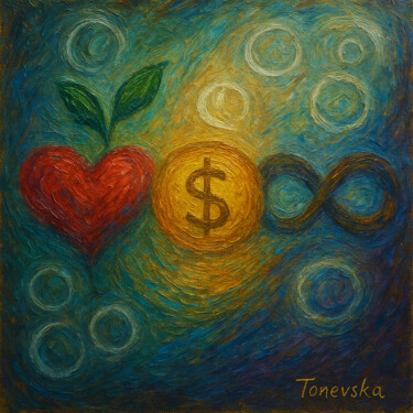 数字艺术 标题为“Energy of infinity” 由Slavica Tonevska, 原创艺术品, AI生成的图像 安装在artwork_cat.上