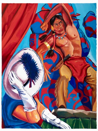 "La contemplación de…" başlıklı Tablo Ciro Quintana tarafından, Orijinal sanat, Guaş boya