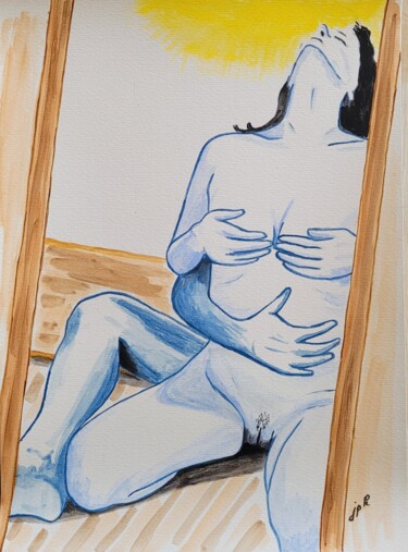 Painting titled "Tendresse 04" by Jean Philippe Dufau, Original Artwork, Acrylic