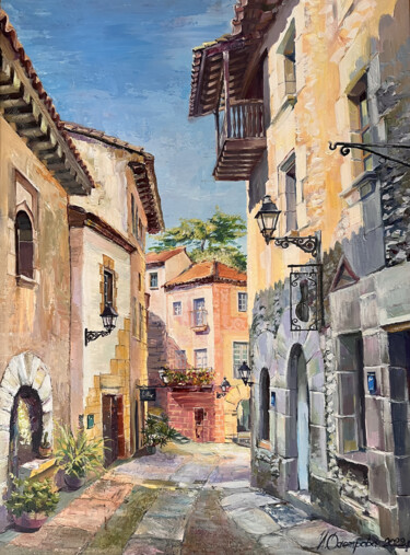 "Spanish street acry…" başlıklı Tablo Irina Osetrova tarafından, Orijinal sanat, Akrilik Karton üzerine monte edilmiş