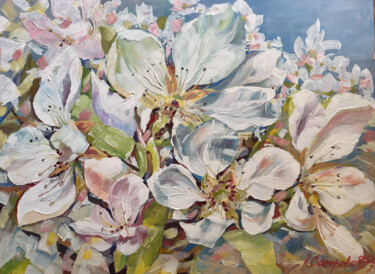Spring flowers original painting Картина под названием "Spring flowers orig…" - Irina Osetrova, Подлинное произведение искусства, Акрил Установлен на Деревян…