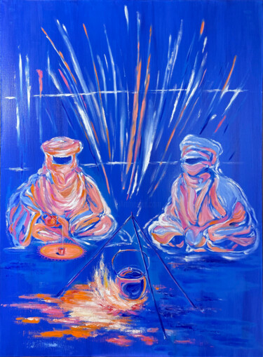 Ночное странствие Schilderij getiteld "Ночное странствие" door Elizaveta Marenkova (tahunuiarangi), Origineel Kunstwerk, Olie