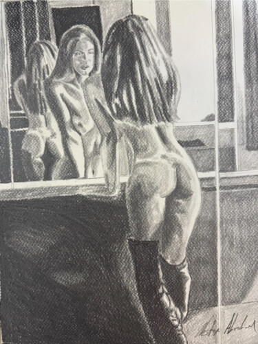 Reflejos II Drawing titled "Reflejos II" by Nestor Abraham Hernandez Medellin, Original Artwork, Graphite