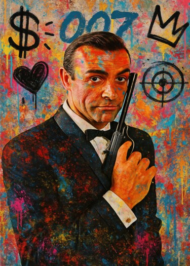 007 数字艺术 标题为“007” 由Daveschloffi, 原创艺术品, 数字油画