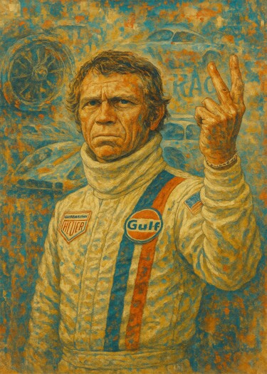 steve mc queen Цифровое искусство под названием "steve mc queen" - Daveschloffi, Подлинное произведение искусства, Цифровая живопись
