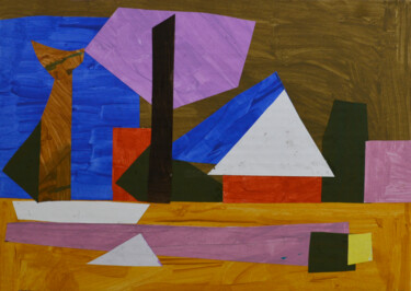 Abstract composition No. 32 绘画 标题为“Abstract compositio…” 由Mykola Kozlovskyi, 原创艺术品, 丙烯 安装在其他刚性面板上