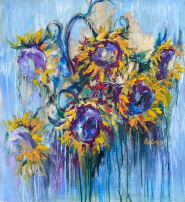 Sunflowers 「Sunflowers」というタイトルの絵画 Oksana Almizによって, オリジナルのアートワーク, オイル