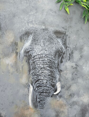 Painting titled "Poussière" by Remy Desmonts, Original Artwork, Acrylic