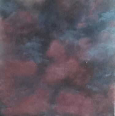 绘画 标题为“Nuages (old)” 由Naomi Dewdney, 原创艺术品, 丙烯 安装在木质担架架上