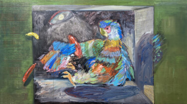 Echoes of a Feast 绘画 标题为“Echoes of a Feast” 由Arman Hayrapetyan, 原创艺术品, 油 安装在木质担架架上