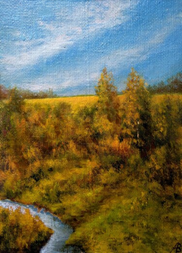 The Autumn Languor / Осенняя истома 绘画 标题为“The Autumn Languor…” 由Владимир Абаимов, 原创艺术品, 油