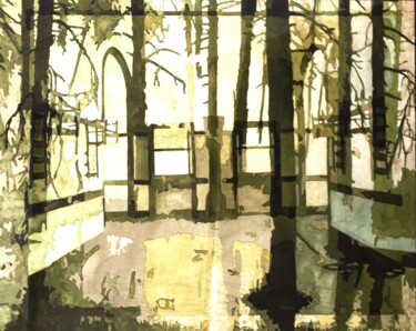 Peinture intitulée "Visiones distintas" par Olga Davó, Œuvre d'art originale, Aquarelle