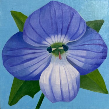 Floral Oil Painting, Wildflower 2504 Schilderij getiteld "Floral Oil Painting…" door Mabentali Shadezozs, Origineel Kunstwerk, Olie Gemonteerd op Frame voor hout…