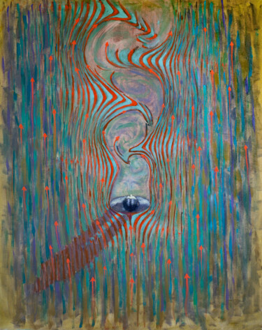 Painting titled "Wind in my back/ tu…" by Fatmir Brezanin, Original Artwork, Oil