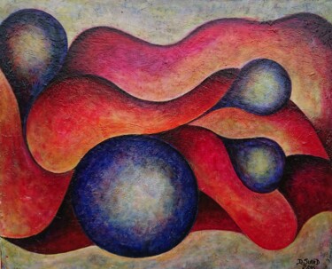 Pittura intitolato "Sous la Couette." da Didier Suard, Opera d'arte originale, Acrilico