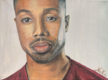 绘画 标题为“Michael B. Jordan” 由Natali Kalalb, 原创艺术品, 丙烯