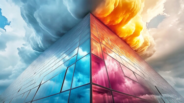 Digital Arts titled "Cubik Glass" by Aurélia Turgis, Original Artwork, AI generated image