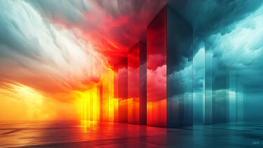 Digital Arts titled "Cubik's Gloss" by Aurélia Turgis, Original Artwork, AI generated image