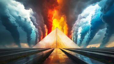 Digital Arts titled "Pyramidus" by Aurélia Turgis, Original Artwork, AI generated image