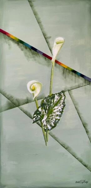 绘画 标题为“Calla” 由Maria Scornaienchi, 原创艺术品, 丙烯 安装在木质担架架上