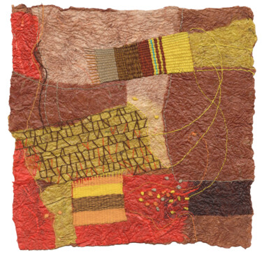 제목이 "Africa"인 섬유 예술 Barbara Ortelli Pin로, 원작, 실