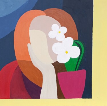 绘画 标题为“People and flowers…” 由Olesia Kashirskaia, 原创艺术品, 丙烯