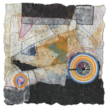 제목이 "Auto d'epoca"인 섬유 예술 Barbara Ortelli Pin로, 원작, 실