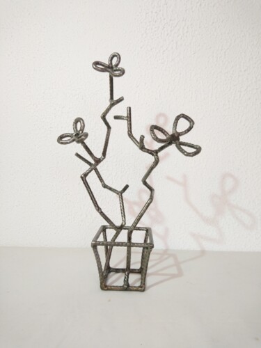 Γλυπτική με τίτλο "Ikebana 2" από Olivier Laurens, Αυθεντικά έργα τέχνης, Μέταλλα