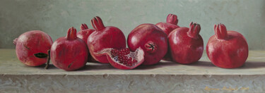 Abundance in Red Peinture intitulée "Abundance in Red" par Stepan Ohanyan, Œuvre d'art originale, Huile Monté sur Châssis en bois