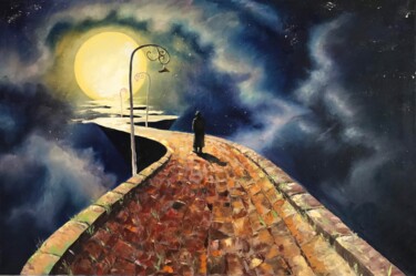 Schilderij getiteld "LUNA Alessandro Saf…" door Tatiana Nepomniashchikh, Origineel Kunstwerk, Olie