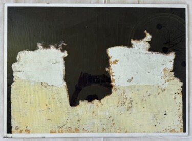 Painting titled "Newsoil 7" by Birgit Karg, Original Artwork, Gouache Mounted on Glass