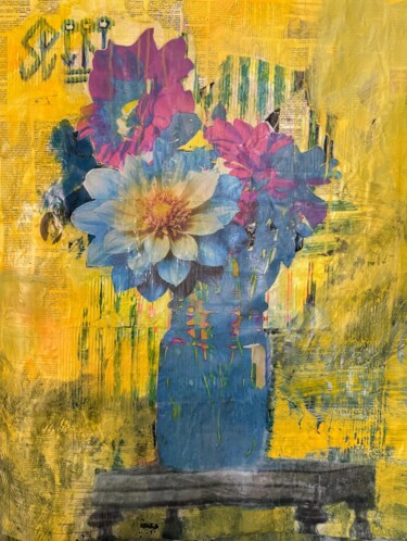 Resilient Bloom Schilderij getiteld "Resilient Bloom" door Cicero Spin, Origineel Kunstwerk, Acryl