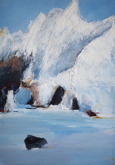 Malarstwo zatytułowany „Gletscher” autorstwa Lidia Sieczkowska, Oryginalna praca, Akryl