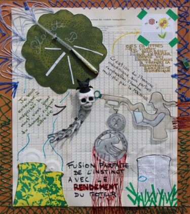 Collages intitolato "mariOnetti (2)" da O.M.A., Opera d'arte originale, Collages
