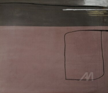 Pintura intitulada "Marron/grigio scuro…" por Alessio Brugnoli, Obras de arte originais, Acrílico Montado em Armação em made…